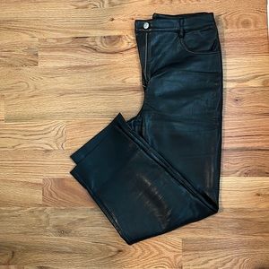Wilfred from Aritzia cropped leather pants